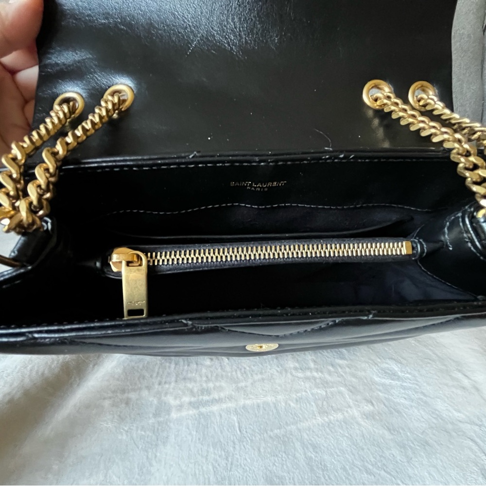 YSL Saint Laurent SMALL Lou Lou black leather with good hardware - Picture 8 of 14